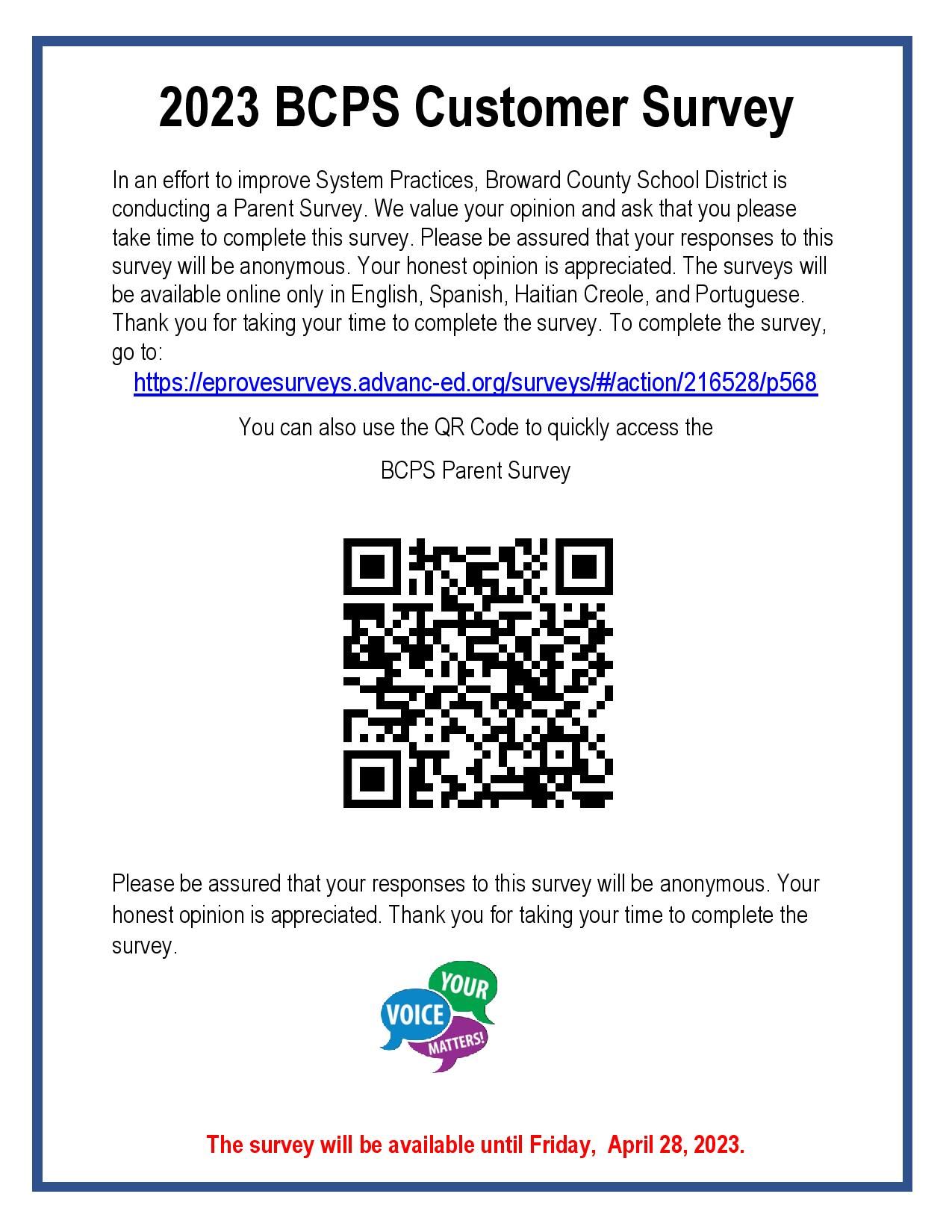  2023 BCPS Customer Survey